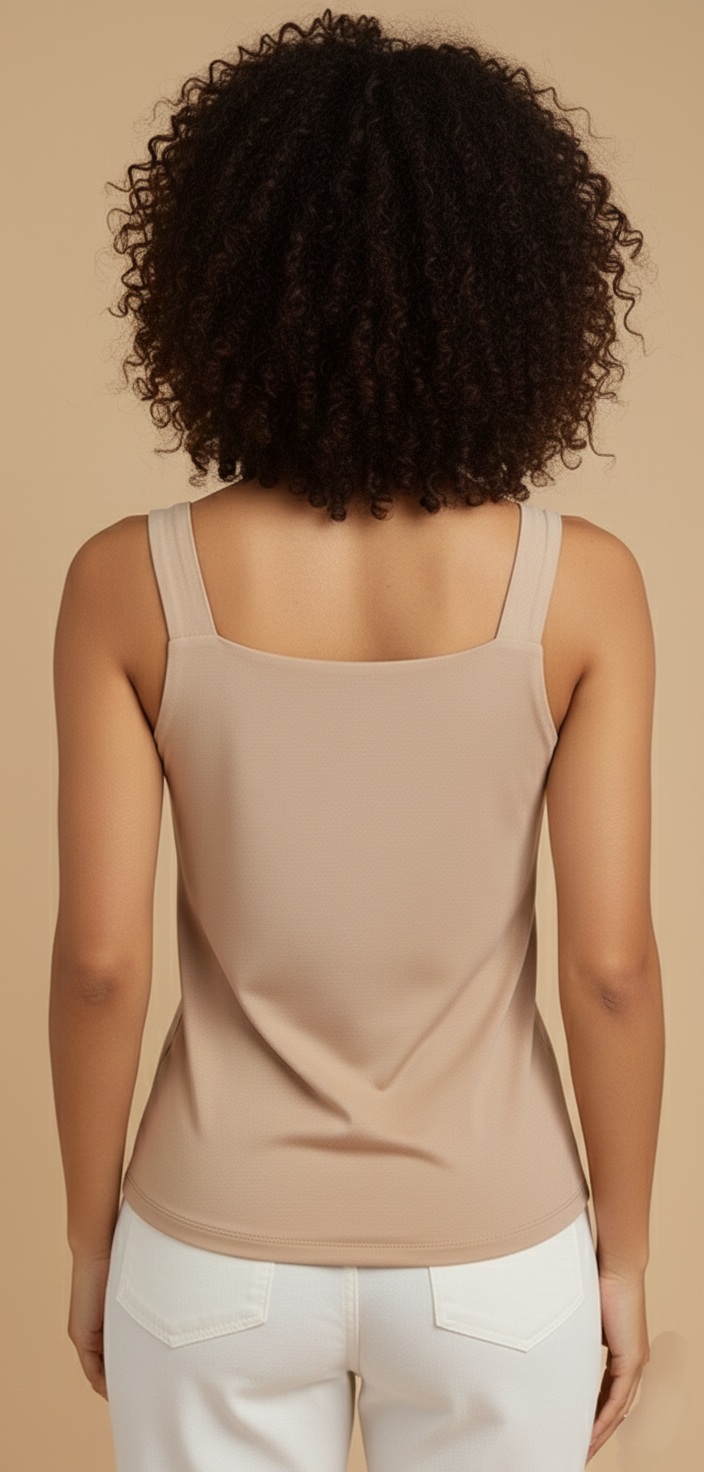 Blusa en punto color camel - Imagen 2