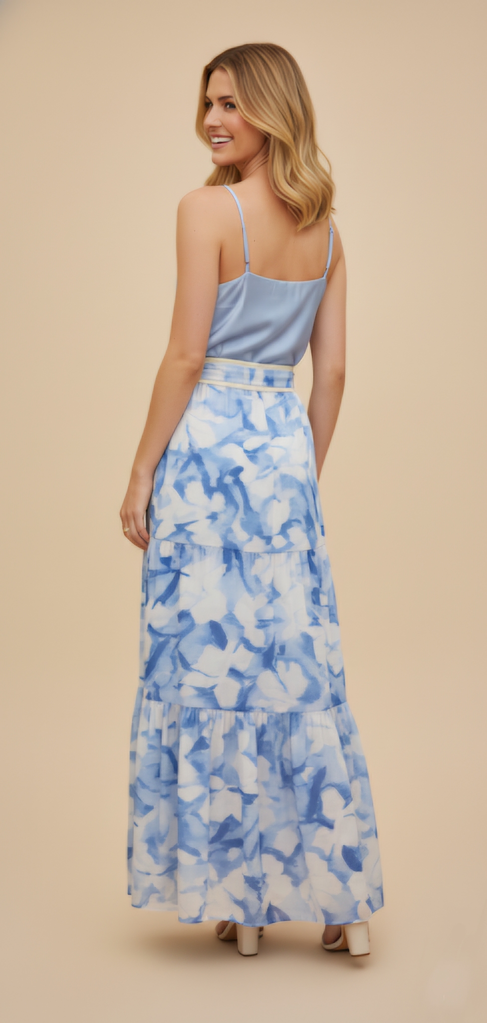 Falda Maxi Estampado Acuarela - Imagen 2